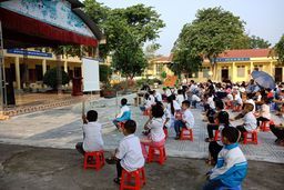 Trường tiểu học xã Thanh An hưởng ứng Tuần lễ Quốc gia phòng chống thiên tai (15 - 22/5) năm 2020